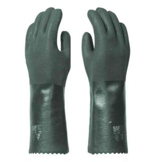 LUVA PVC 36CM C/F VERDE 9 1/2 SAFEX CA 49057 (M: 4122X / T / Q)