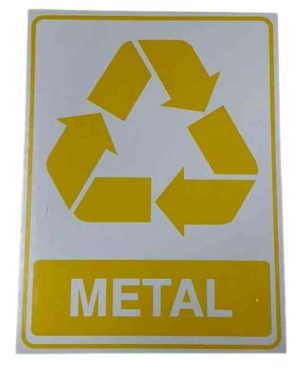 PLACA PVC METAL 15X20CM