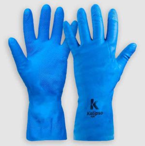 LUVA LATEX FORRO SILVER AZUL TAM G KALIPSO CA 32728 (M: 1010X / Q)